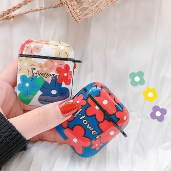 

Retro Floral Earphone Case For AirPods 2 Cases IMD Soft Colorful Cute Bluetooth Headset Charging Box Protective Cover for AirPod