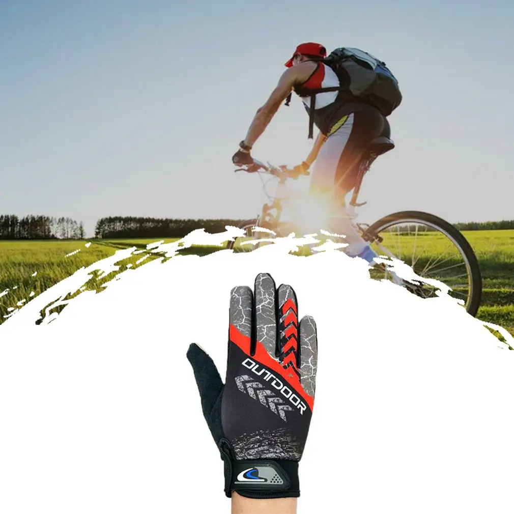 Volledige Vinger Handschoen Racing Motorhandschoenen Fiets MTB велосипед езда unieke открытый Противоскользящий comfortabel ademend