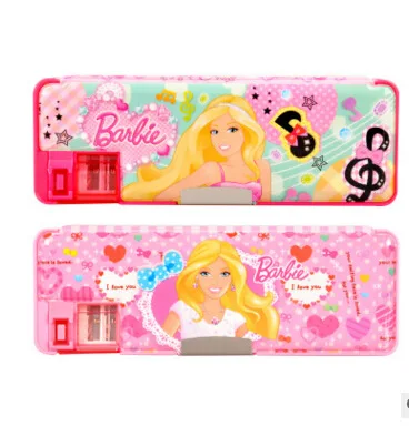 

New Style Shoppe Genuine Product Cartoon Pattern Plastic Pencil-box Multi-functional Pencil Box Double Layer Cut Pencil Case