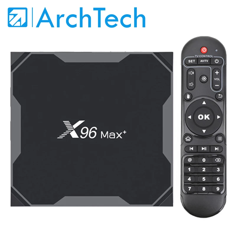 ТВ приставка Android 9 0 X96 MAX Plus 4 Гб 64 ГБ 32 четырехъядерный процессор Amlogic S905X3 8K