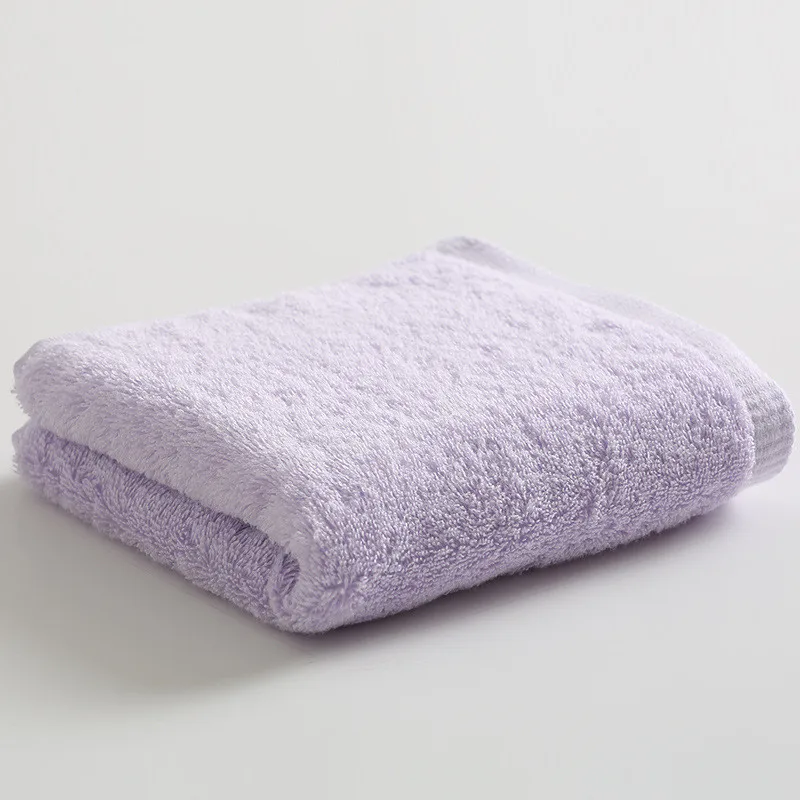 35x74cm Super Soft Cotton Home Bathroom Comfortable Absorbent Solid Color Hand Face Shower Hotel Travel For Adult