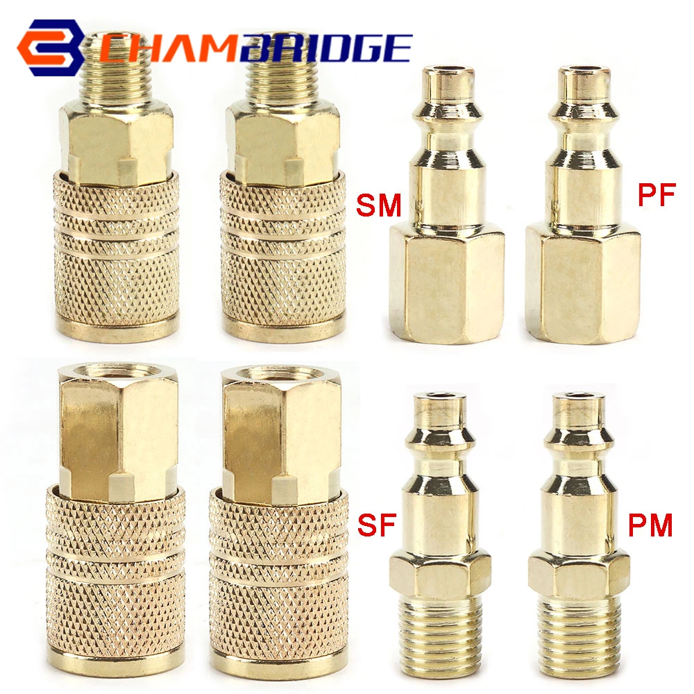 2Pcs/4Pcs/8Pcs Schnelle Koppler Werkzeug 1/4 "NPT Air Linie Schlauch Fitting Kupplung Adapter härten Stahl Kompressor Connector Tool – Detail 9