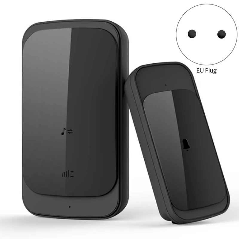 

Wireless Smart Doorbell Digital AC Wireless Doorbell Household Waterproof PressSensor Doorbell Smart Home Protection (EU Plug)