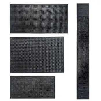 

Black Bar Mat Rubber Bar Service Spill Mat Rubber Bar Mat Bar Runner Glass Drip Tray Beer Drink Rail Bars Service Mat