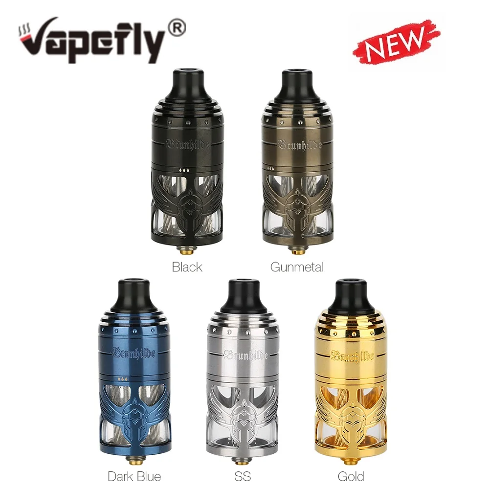 Goede Nieuwe Originele Vapefly Brunhilde Mtl Rta Tank 5 Ml Single Coil Building 6 Niveaus Luchtstroom Controle Vape Vaporizer 23 Mm rta Vs Zeus X