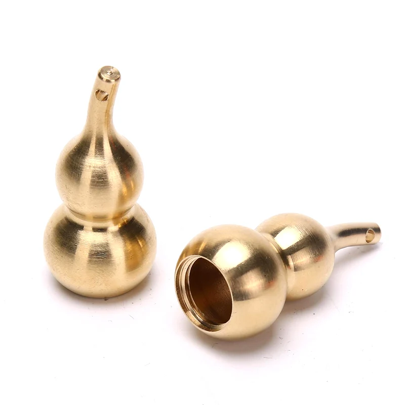 Chinese Fengshui Small Bronze Bottle Gourd Hollow Calabash Cucurbit Pendant | Дом и сад