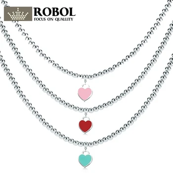 

High Quality 1:1 TTFF 925 Sterling Silver Pendant Necklace Jewerly for Women Original Design Model Fine Making Process