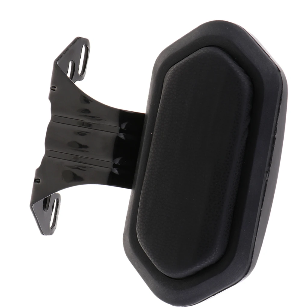 Universal Motorcycle Adjustable Rear Backrest Sissy Bar Cushion Pad - Black