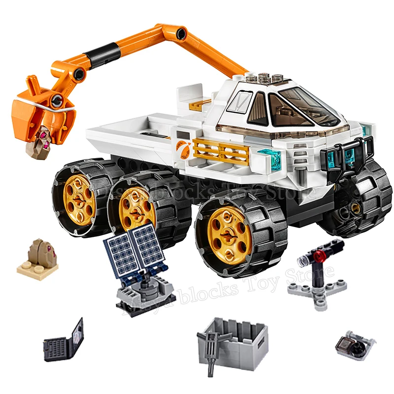 

2020 New City Series Shuttle idea Rover Test Drive Compatible with Building Block Brick lepinblocks Educational Toys Gift
