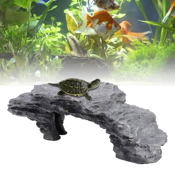 

Simulation Lawn Tortoise Hiding Cave Aquarium Tortoise Reptile Basking Hide Decoration Ornament Accessories Animal Climbing Cave