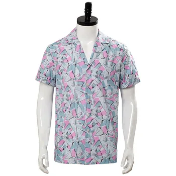 

Stranger Things 3 Costume Hopper Cosplay T Shirt Short Sleeve Summer Tops Tee Adult Men Women Halloween Carnival Outfit Shirt