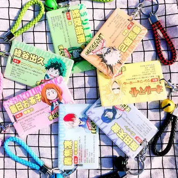 

Anime My Hero Academy Series Character Cartoon Pattern Cute Bus Card Set Student Card Set