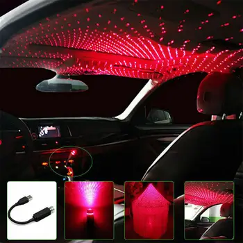 

TWISTER.CK USB Star Lamp Car Interior Decoration Ceiling Projection Lamp Starry Sky Mini LED Lights Projector(Free-Installation)