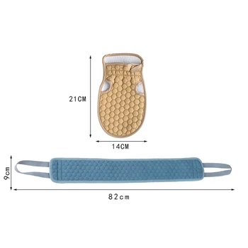 

Newly Bath Towel Pull Back Strap Double Sided Long Strip Body Skin Cleaning Exfoliating CTN88