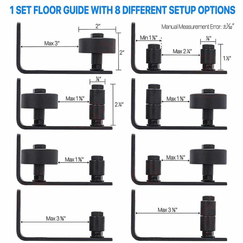 

Door Wall Mount For Barn Doors Floor Guide Stay Roller Adjustable Carbon Steel