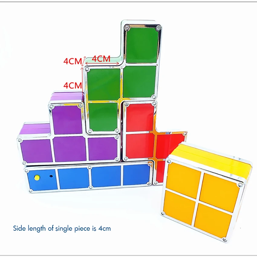 1 компл. Тетрис Штабелируемый ночной Светильник 3D Пазлы игрушка волшебные блоки Индукционная Блокировка светодиодный Новинка Настольная лампа светильник ing DIY для детей
