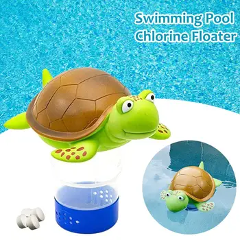 

Animal Tortoise Swimming Pool Floating Chemical Chlorine Dispenser Swimming Pool Cleaning Accessories Suitable For 3inch Tablet
