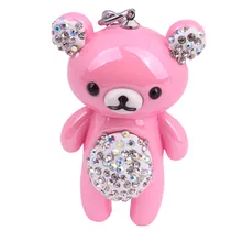 Осень милый маленький медведь кулон креативный мультфильм кукла брелок подарок