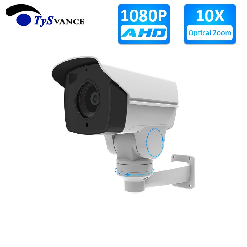 

Analog 1080P 2.0MP CCTV AHD Camera 5.1-51mm 10X Optical Zoom Outdoor Waterproof IP66 IR PTZ Bullet Security Surveillance