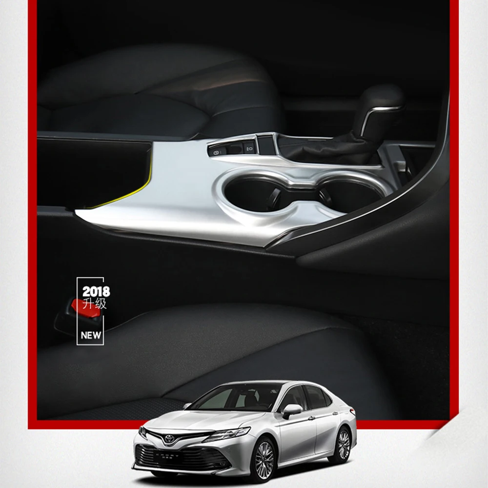 

Car Gear Panel Trim Cover For Toyota Camry 70 XV70 2018 2019 2020 Auto Cup Holder Gear Control Decoration Panel Car Styling