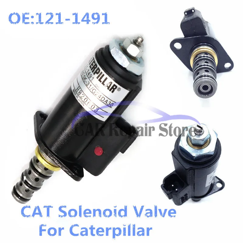 

Part OEM 121-1491 New CAT Solenoid Valve For Caterpillar E320B/C/D 315C 325C Excavator 1211491 KWE5K-31 G24DA30 Solenoid Valves