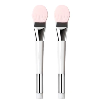 

2pcs Double-Ended Soft Bristle Silicone Brush Multipurpose Makeup Brush No Shedding HJL2019