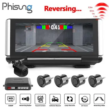 

Durable Car DVR Camera Classic Delicate Phisung W09+ Dual Lens Car DVR Camera with Parking Radar Dash Cam Video Recorder