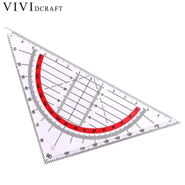 Vividcraft Funktionale Kunststoff Dreieck Lineal Patchwork Measurment  Kinder Schule Für Patchwork Winkel Werkzeuge Briefpapier Herrscher Re