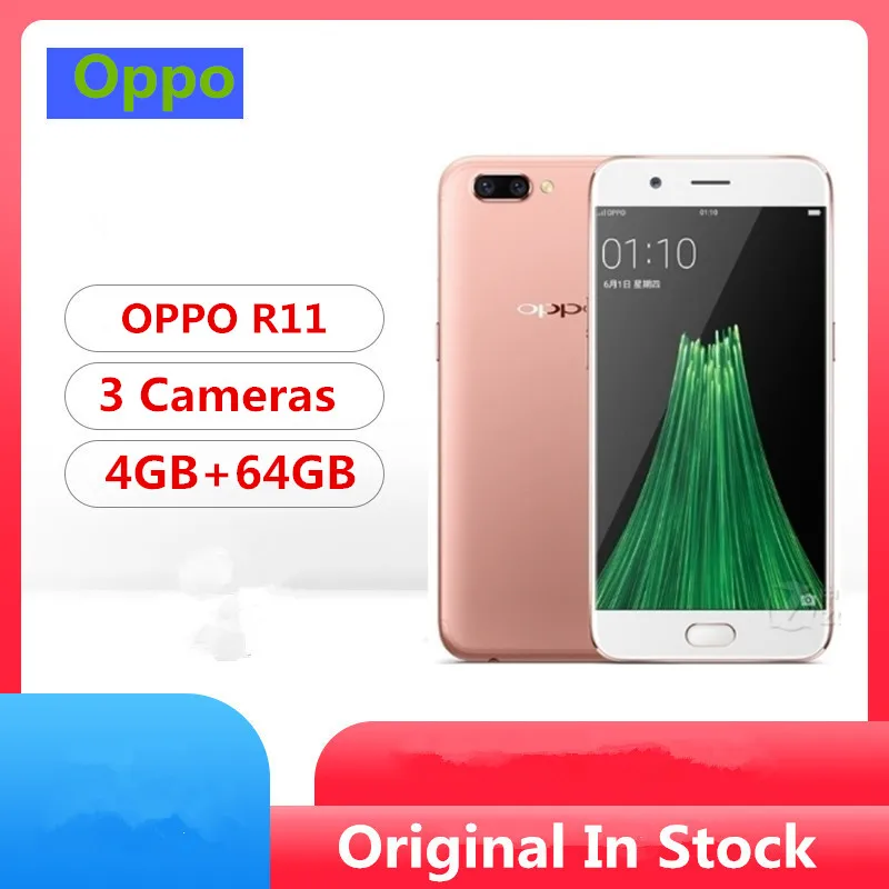 Смартфон Oppo R11 4G LTE Snapdragon 660 Android 7 1 5 дюйма IPS 1920x1080 4 + 64 ГБ 20 МП|Смартфоны| |