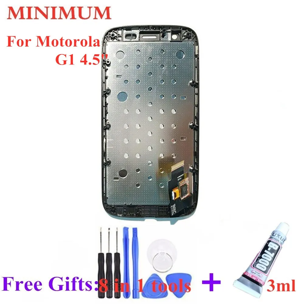 

For Motorola Moto G G1 4.5" LCD Display Touch Screen Digitizer Assembly With Frame + Tools For Moto G1 XT1032 XT1033 XT1040 LCDs