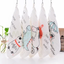 [Mumsbest] 5 шт./упак. детские нагрудники хлопок новорожденных Полотенца s Слюнявчики 6 слоев тканевый носовой платок для детское полотенце для лица костюм