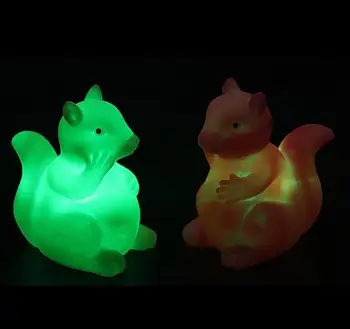 

LED Nightlight Squirrel Shape Children Kids Night Lamp Lights Gifts Random Color Free Shipping