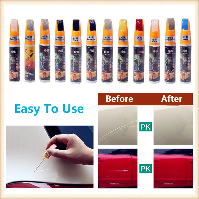 Ручка для ремонта царапин на автомобиле прозрачная краска удаления серебристый