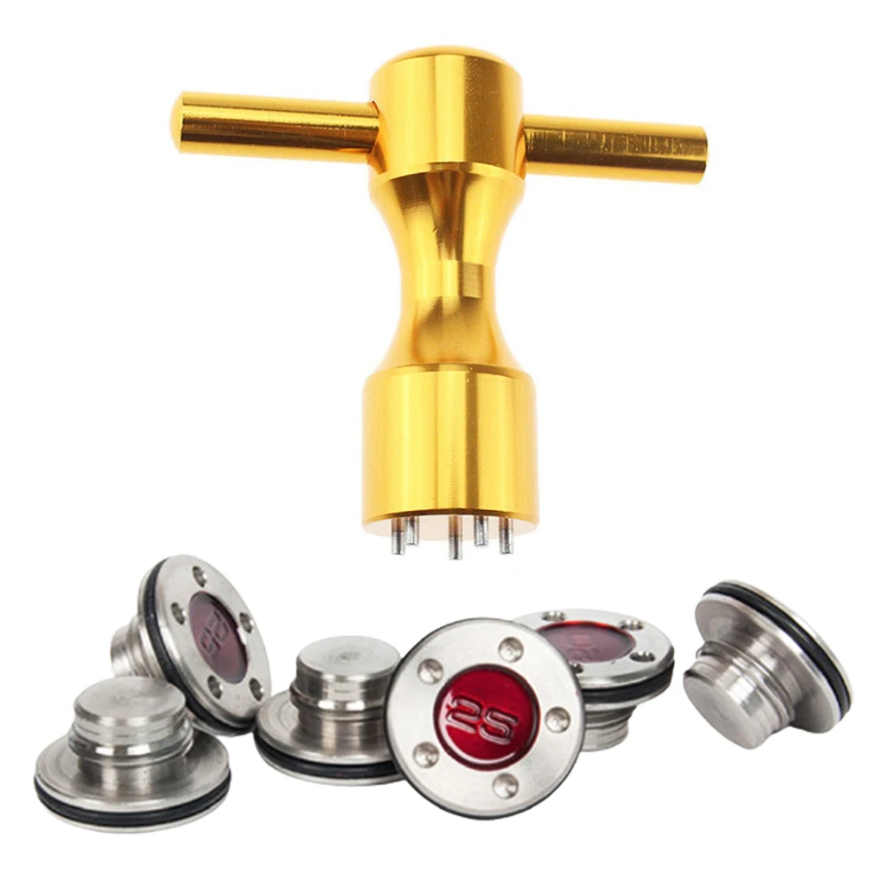 

2pcs Golf Weight Compatible with Putter Head 5g/10g/15g/20g/25g/30g/35g/40g Available With Yellow Wrench
