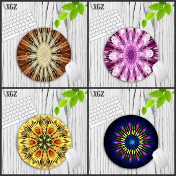 

XGZColorful Flowers Pattern Round Notebook Mousepad 20X20/22X22CM 5 Kind of Animal Mouse Pad Choose for Game/office Tablet Mats