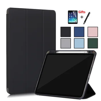 

Smart Folio Flip Case for Apple IPad 11 2nd 2020 Cover with Pencil Holder Strong Protection TPU Tablet PC Back with Film