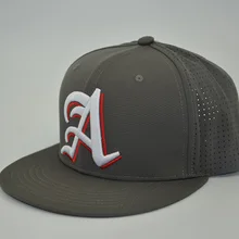 Бейсболка для лазерного сверления с плоскими полями и 3D вышивкой snapback, полиэстер, материал, малое количество, по индивидуальному дизайну