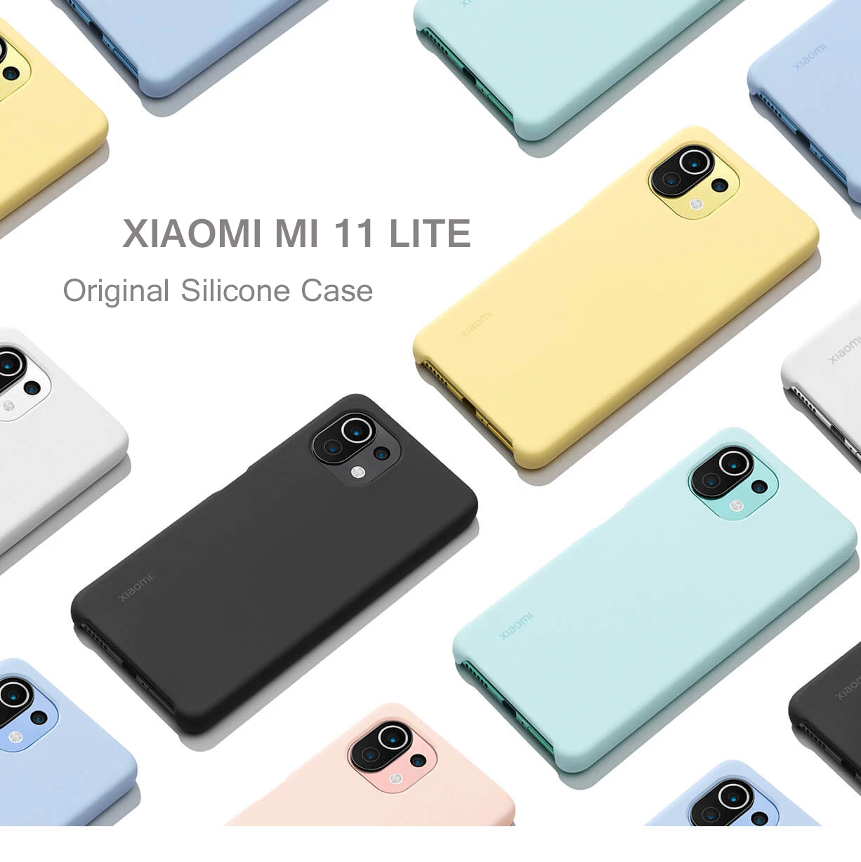 Xiaomi Mi 11 Lite Soft Silicone TPU Back Cover - Skin-friendly Official Case