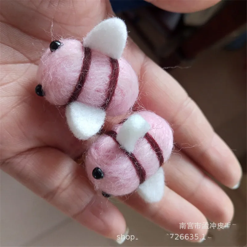 Felt Fabric DIY Ball Sewing Craft Supplies 10pcs/pack For Kids Toys Home Decoration Wool Felting Kit Needle Felt Kit Felt Fabric Sheet