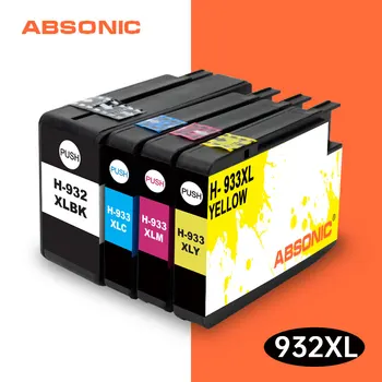 

Absonic 932XL 933XL for HP932 933 HP933 932 Replace Ink Cartridge for HP 932 Officejet 6100 6600 6700 7110 7610 7612 7510 7512