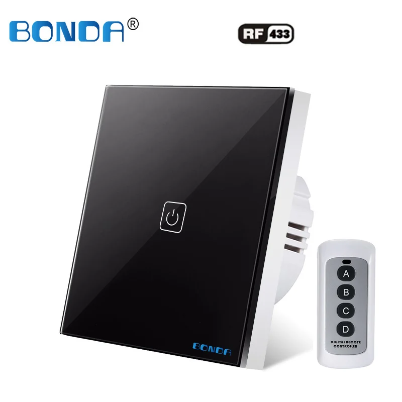 BONDA оригинальный настенный выключатель стандарта ЕС/Великобритании 1/2/3 открытый