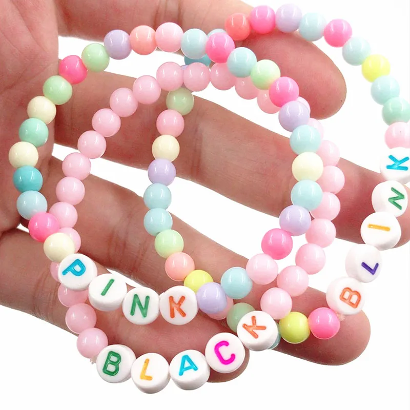 BlackPink красочные браслеты из бисера черные розовые браслеты Blink KILL THIS LOVE jisoo jennie lisa rose Fans коллекция LXX319
