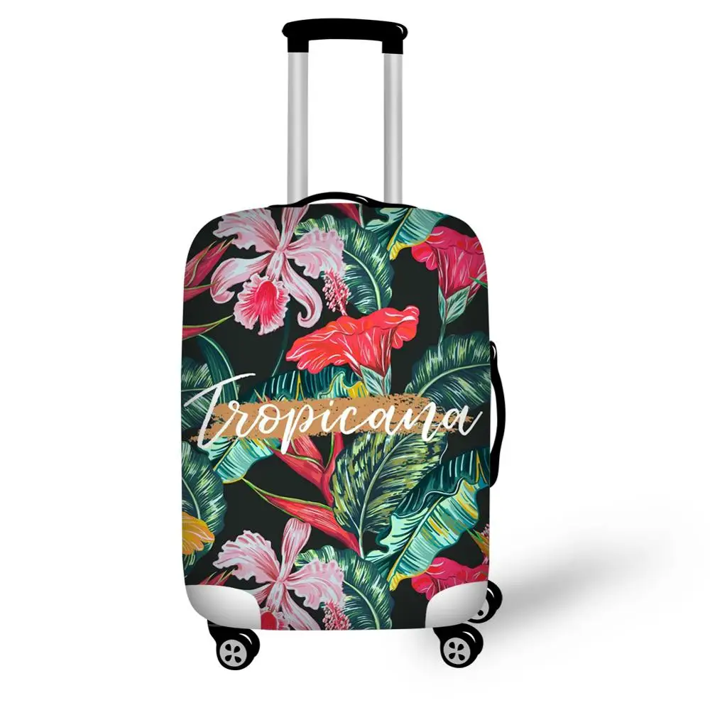 Tropical Plant Travel Luggage Protector Suitcase Cover 18-32 Inch for Travel Luggage Protective Suitcase Covers