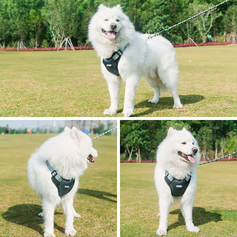 TUFF HOUND спортивный нейлоновый отражающий не Тянет Поводок для собак на открытом воздухе Приключения жилет для собак с ручкой для ходьбы бега
