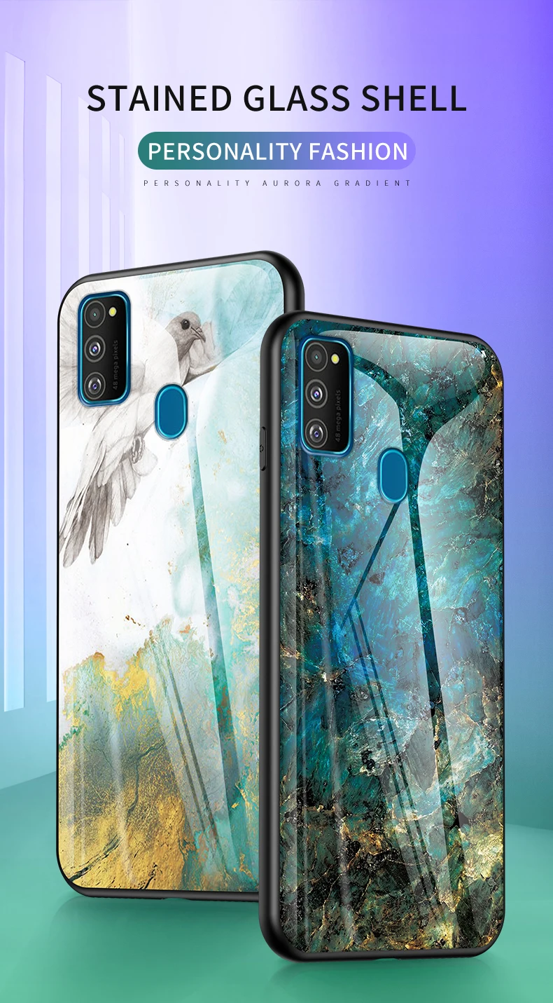 Стекло Мрамор чехол КРЫШКА ДЛЯ samsung Galaxy M30S A10S A20 A30 A40 A50 A60 A70 A80 A90 A7 s8 s9 s10 note 8 9 10 плюс Чехол