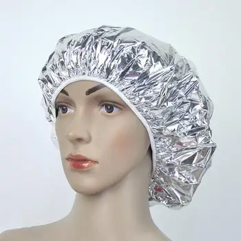 

Aluminum Foil Waterproof Hat Spa Hair Salon Shower Cap Baking Oil Styling Tools Applicable to Women's Makeup and Removal