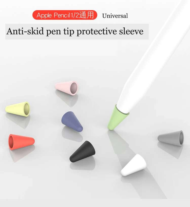 8pcs Silicone Replacement Tip Case Nib Protective Cover Skin for Apple Pencil 1st 2nd Touchscreen Stylus Pen Case Black red 8pcs Silicone Replacement Tip Case Nib Protective Cover Skin for Apple Pencil 1st 2nd Touchscreen Stylus Pen Case Black red