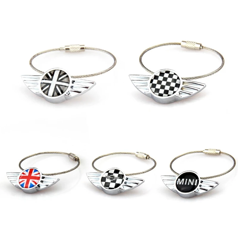 

1pc Stainless Steel Key Chain Keychain Key Ring Keyring For Mini Cooper JCW One S Clubman Countryman R55 R56 R60 R61 F55 F56 F60