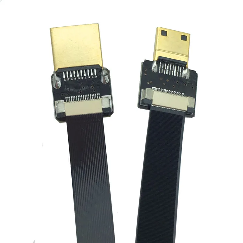 FPV HDMI мини-адаптер HDMI 5 см-100 см FPC FFC плоский кабель HDMI шаг 20pin для аэрофотосъемка