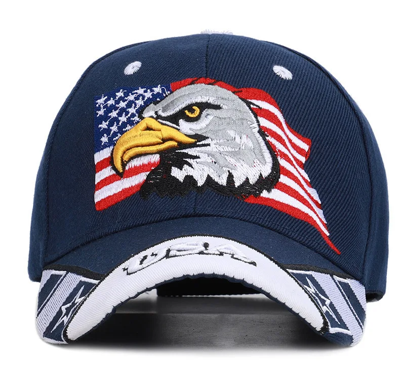 Мужская бейсболка с изображением фермы животных, патриотическая бейсболка с изображением американского Орла и американского флага, 3D вышивка США